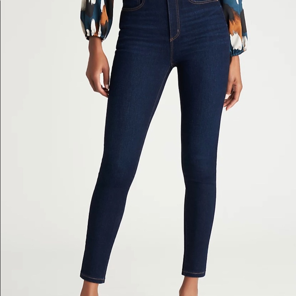 Anne Taylor Loft medium high waist skinny ankle jeans EUC